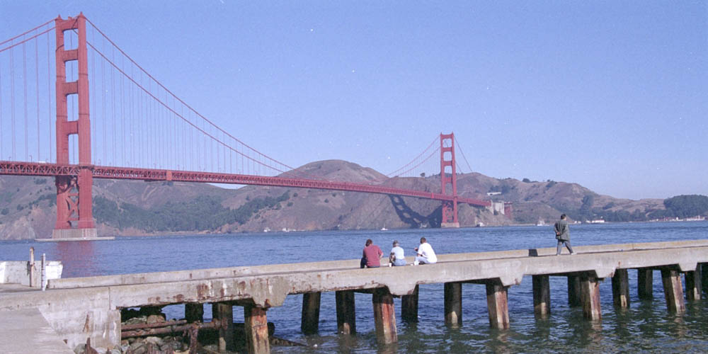 De Golden Gate Bridge in San Francisco