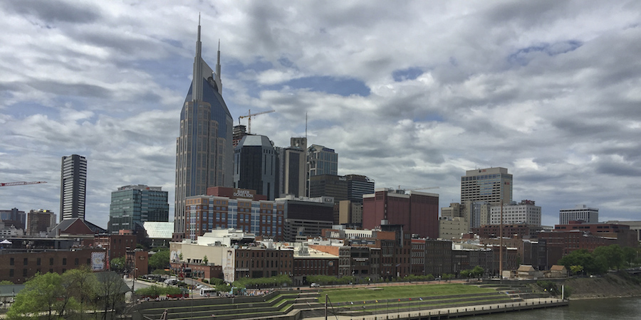 De skyline van Nashville