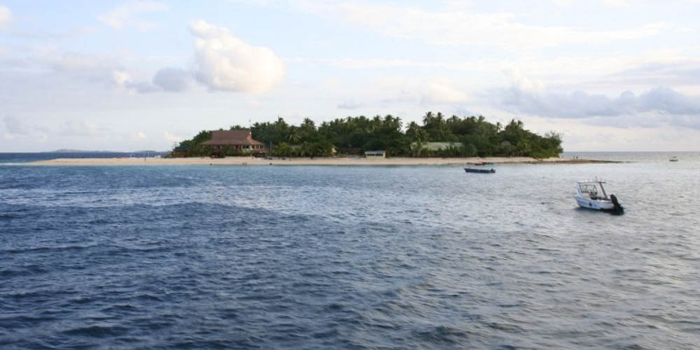 Een van de vele mini eilandjes van Fiji