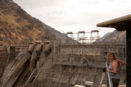 Een van de stuwdammen in de Snake River