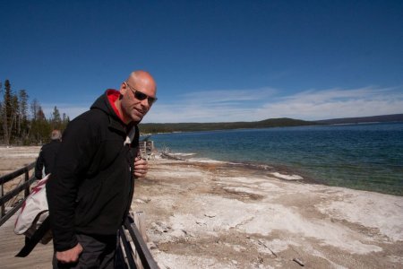 Pat bij West Thumb Geyser Basin