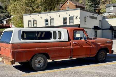 Een oud karretje in Deadwood