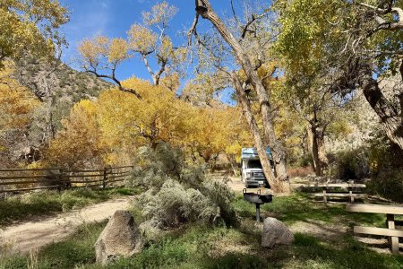 Lunch op een prachtig plekje in een canyon