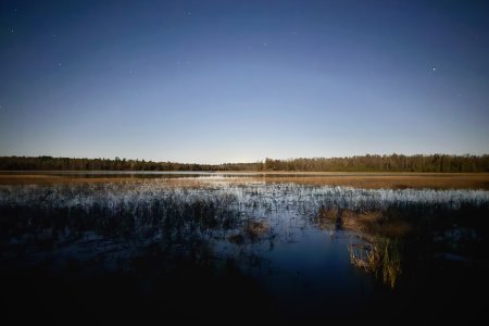 De sterren boven het Itasca meer, Minnesota