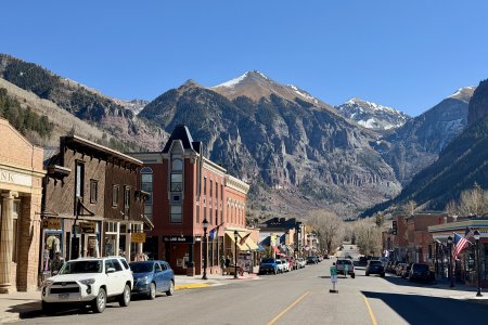 Telluride op 2400m in de San Juan Mountains