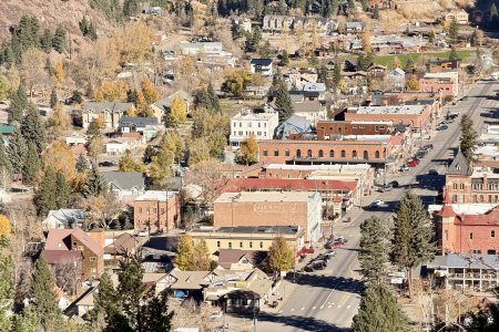 Main Street Ouray van bovenaf