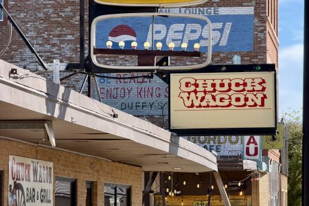 Main Street van het plaatsje Fort Pierre