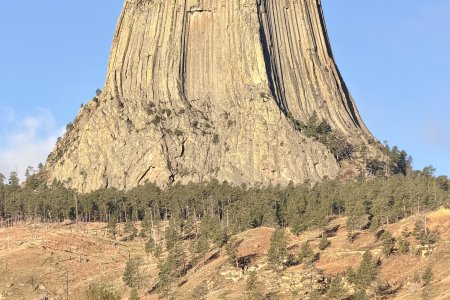 Devils Tower, &#039;s morgens vanaf de camping