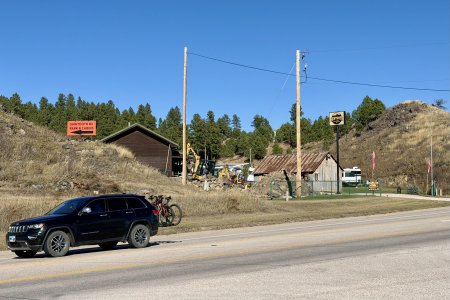 Onze camping in Hill City ligt zomaar ergens langs de weg