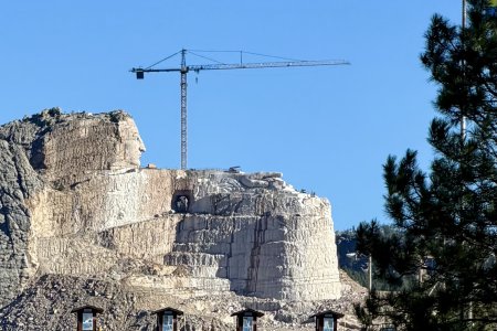 Crazy Horse Memorial, er wordt al 50 jaar aan gewerkt
