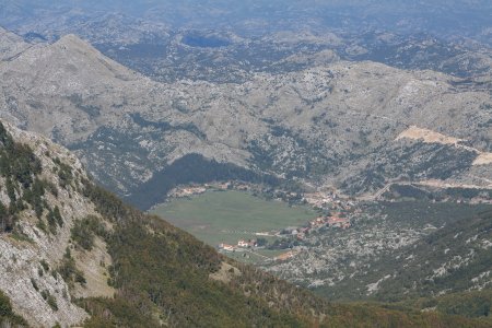 Uitzicht vanaf mount Lovcen