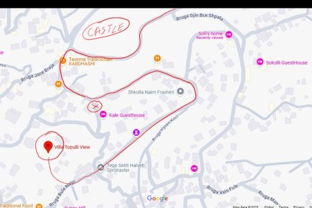 Google Maps werkt hier niet, we krijgen dit soort kaartjes opgestuurd