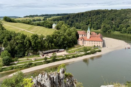 Klooster Weltenburg ligt aan de Donau