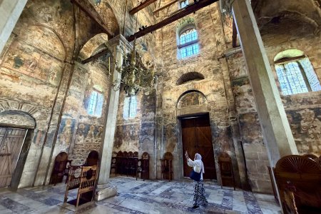 De kerk van Visoki Dečani is volledig beschilderd van binnen