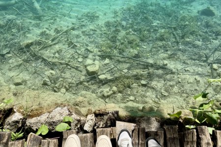 Helder water in de Plitvice meren
