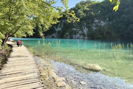 Helder water in de Plitvice meren