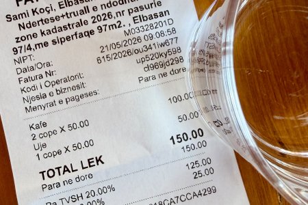 We betalen onderweg €1,50 voor 2 espresso en een flesje water