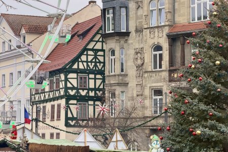 Kerst in Eisenach, inclusief reuzenrad