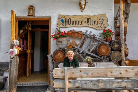 Een van de prachtige alpen hutten die we hebben bezocht