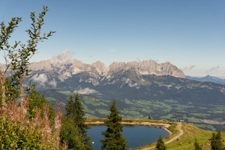 Uitzicht op de Wilder Kaiser vanaf de Fleckalm