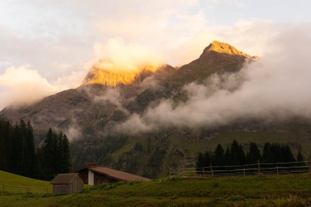 Zonsondergang gezien vanuit ons appartement