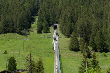 De treintjes naar de Allmendhubel voor het beste uitzicht