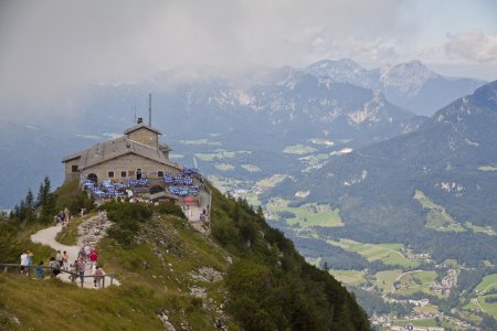 Het Kehlsteinhaus op een mooi klif