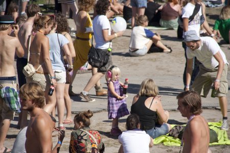 Het publiek op het festival is zeer divers