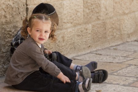 Kindjes in de Joodse wijk