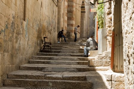 Typisch straatje in Jeruzalem