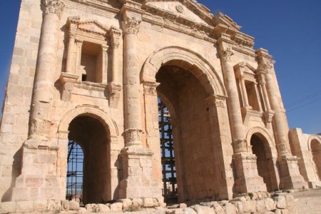 De toegangspoort van Jerash, Hadrian&#039;s Arch
