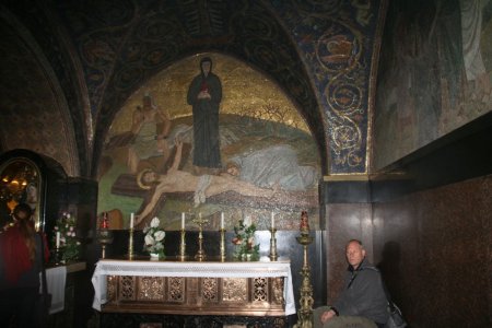 De laatste stages van de martelgang van Jezus in Church of the Holy Sepulchre