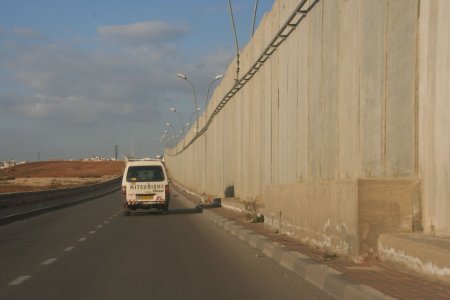 Verschrikkelijk gezicht, een muur om de West Bank