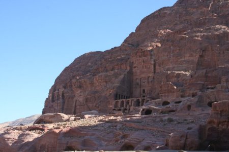 De Urn tombe. Petra is een van de 7 nieuwe wereld wonderen