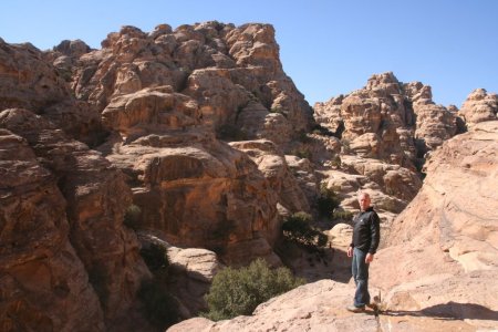 Leuk uitzicht over de rotsformaties in Klein Petra