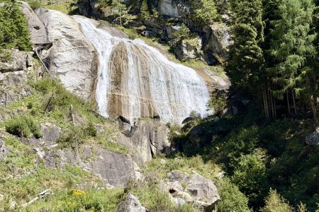 Een waterval in Innerfragant