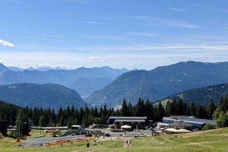 De familie kermis op de Gerlitzen Alpe