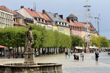 Het oude centrum van Bayreuth