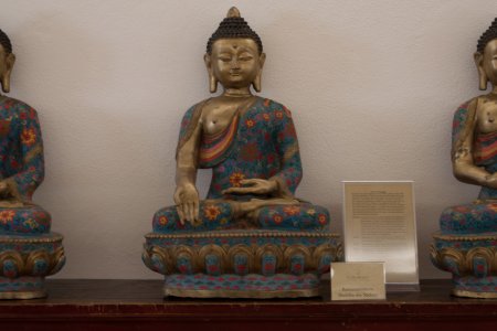 Buddha beeld in het Buddha Museum Traben Trarbach