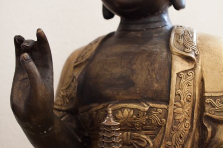 Buddha beeld in het Buddha Museum Traben Trarbach