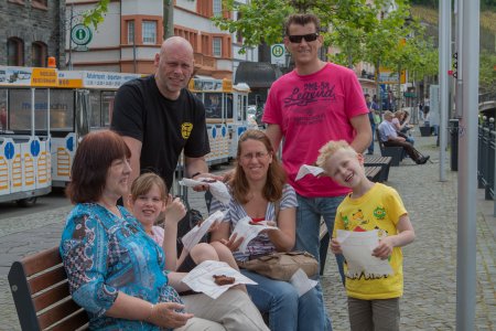 Bedankt tante Adrie voor de lekkere chocolade cake