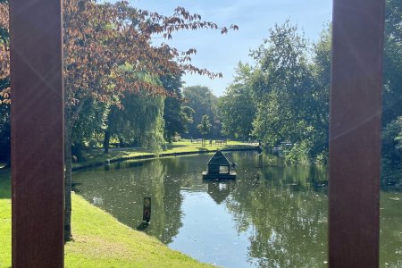 Doorkijkje in Park Rusthoff in Sassenheim