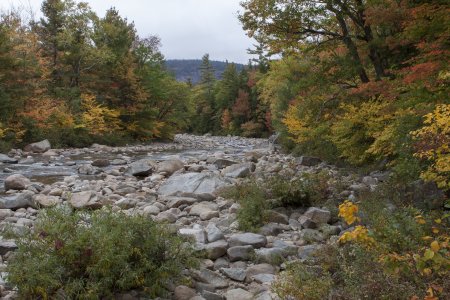 De rivier langs de Green Mountains