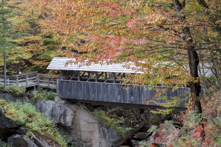 Covered bridge Flume Gorge