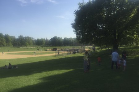 Prospect Park, met diverse baseball velden