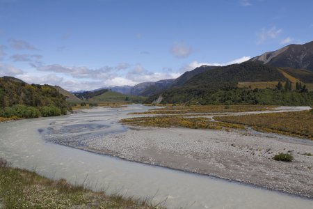 Onderweg op een bergpas richting Kaikoura