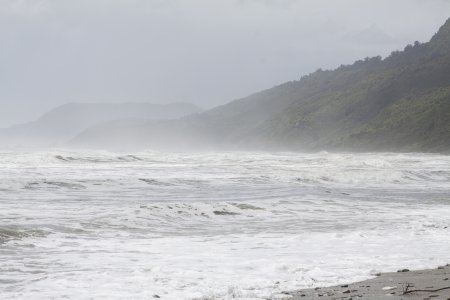 De ruige kust nabij Punakaiki