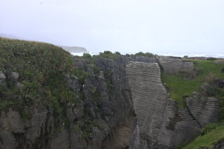 De pancake rocks van Punakaiki