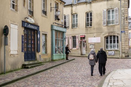 Een leuk straatje in Bayeux