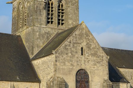 De beroemde kerk van Sainte-Mère-Église